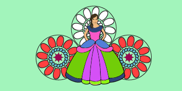 تعلم رسم عروسة المولد - تعليم رسمة عروسه المولد - تعلم الرسم